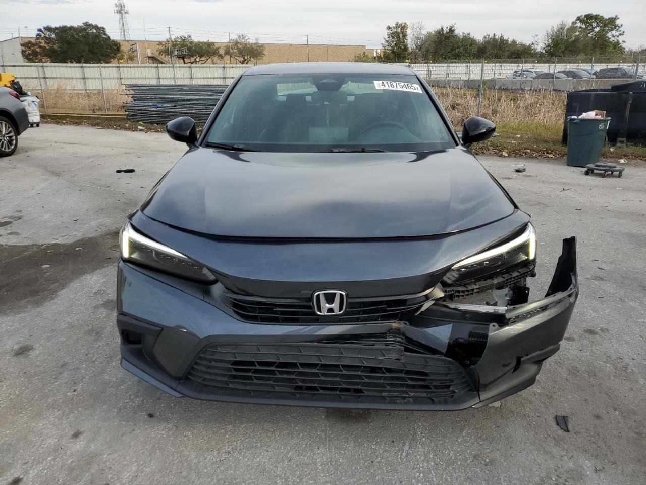 2022 Honda Civic VIN 2HGFE2F50NH592451 Copart auction photo, rear end / front end damage thumbnail 5