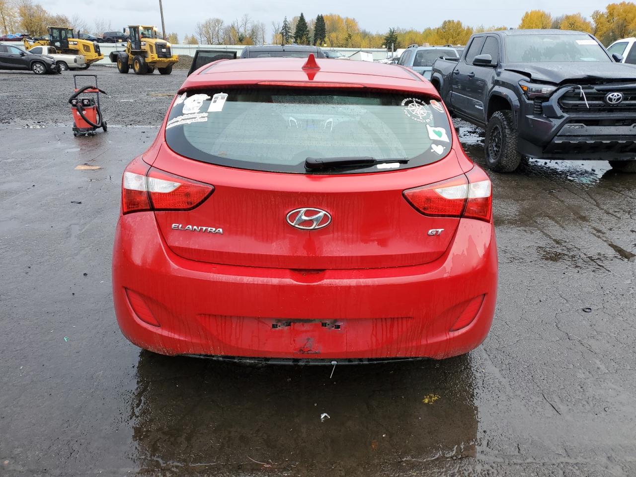 2013 Hyundai Elantra VIN KMHD35LE2DU111480 Copart auction photo, front end / undercarriage damage thumbnail 6