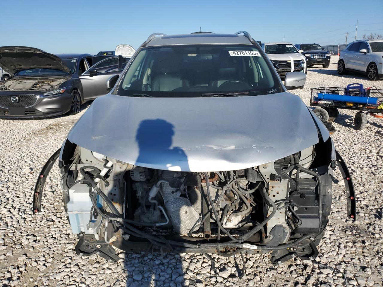 2014 Nissan Rogue VIN 5N1AT2MV9EC754724 Copart auction photo, front end damage thumbnail 5