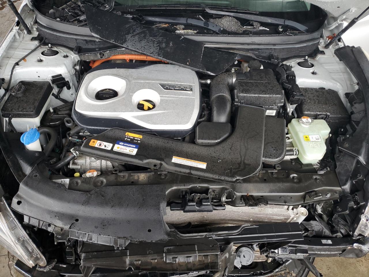 2016 Hyundai Sonata VIN KMHE24L18GA033114 Copart auction photo, front end damage thumbnail 12