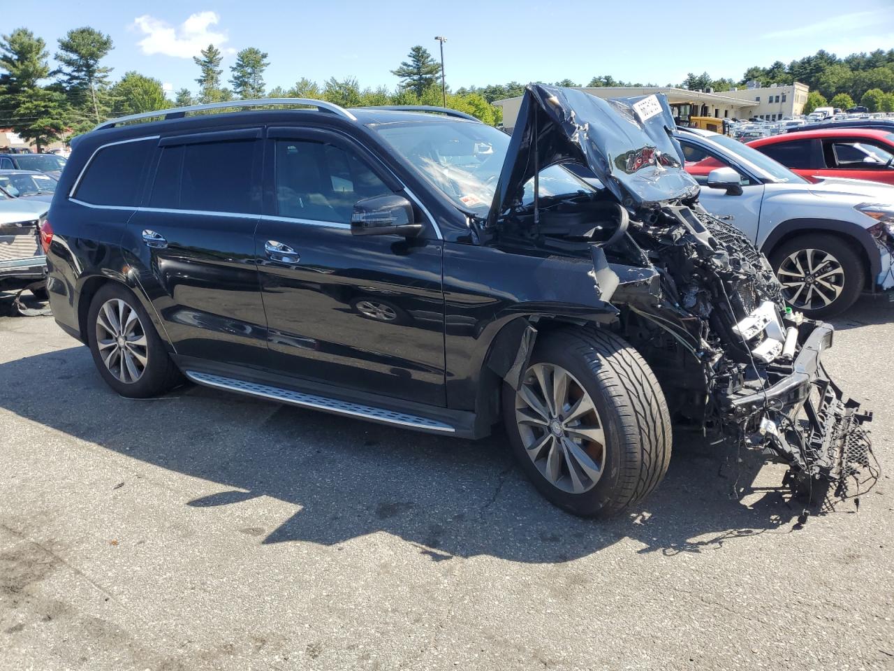 2015 Mercedes-Benz GL-klasse VIN 4JGDF6EE5FA496984 Copart auction photo, front end damage thumbnail 4