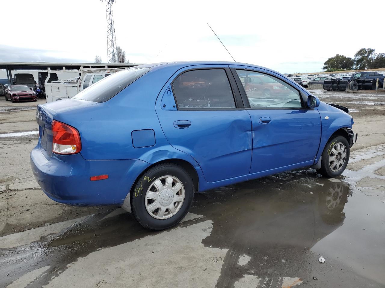 2005 Chevrolet Aveo VIN KL1TG52615B478387 Copart auction photo, front end / side damage thumbnail 3