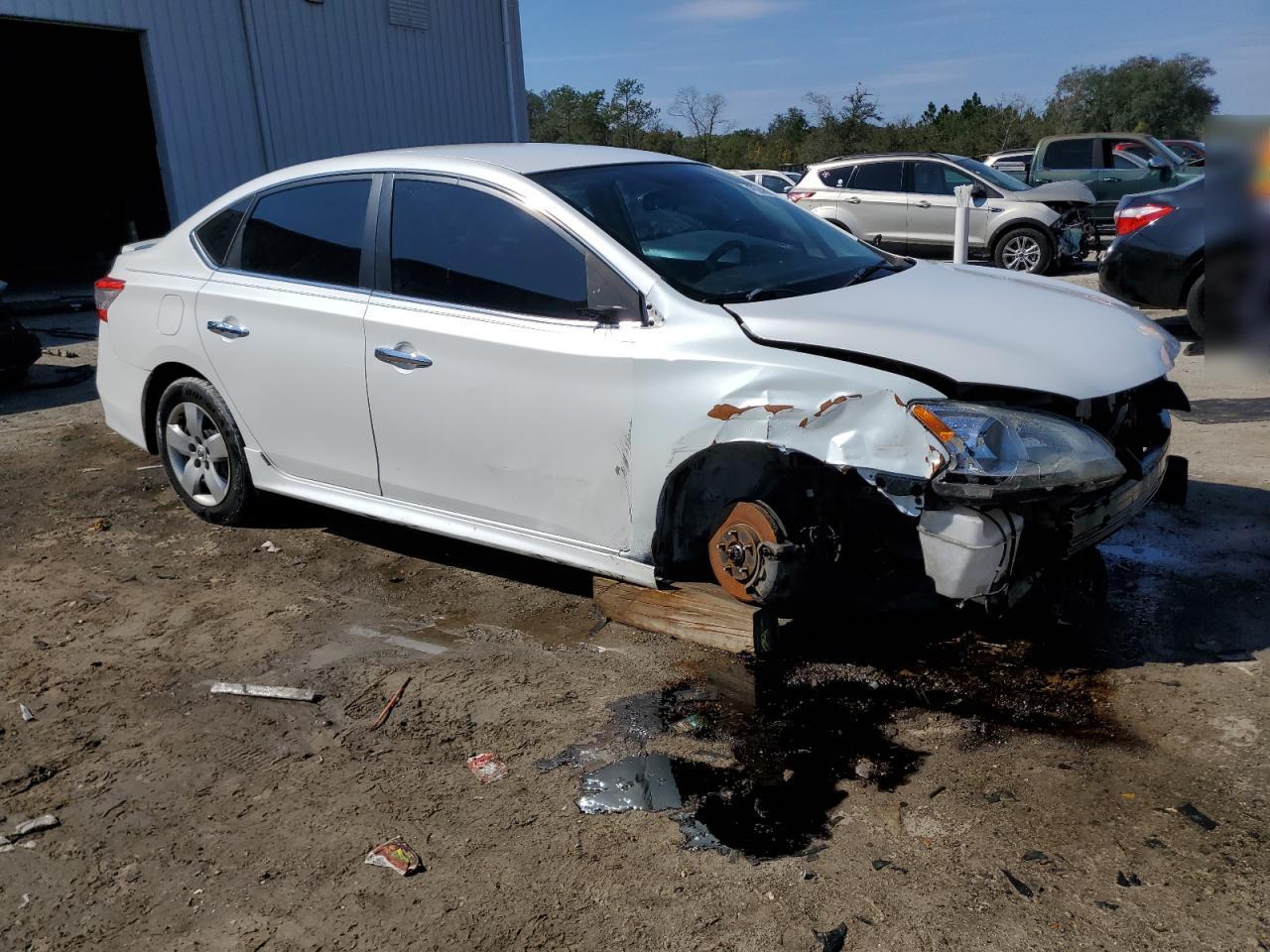 2013 Nissan Sentra VIN 3N1AB7AP3DL787797 Copart auction photo, front end damage thumbnail 4