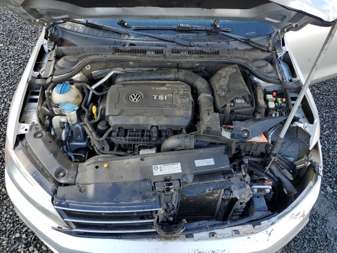2015 Volkswagen Jetta VIN 3VWD17AJ1FM332546 Copart auction photo, front end damage thumbnail 12