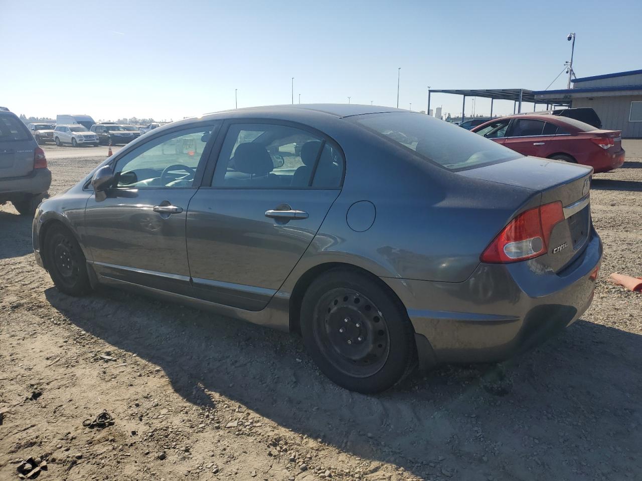 2010 Honda Civic VIN 19XFA1F57AE074962 Copart auction photo, side / rear end damage thumbnail 2