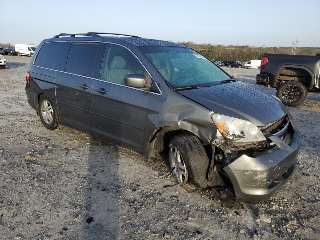 2007 Honda Odyssey VIN 5FNRL38787B417184 Copart auction photo, front end damage thumbnail 4