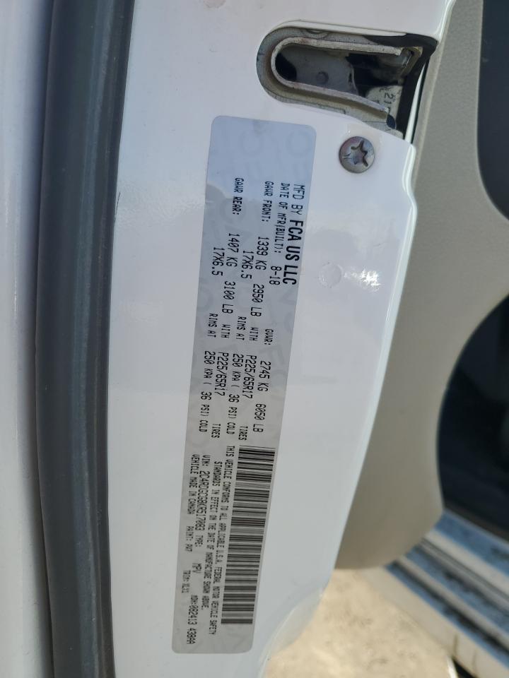 2019 Dodge Caravan VIN 2C4RDGCG8KR517083 Copart auction photo, front end / side damage thumbnail 15