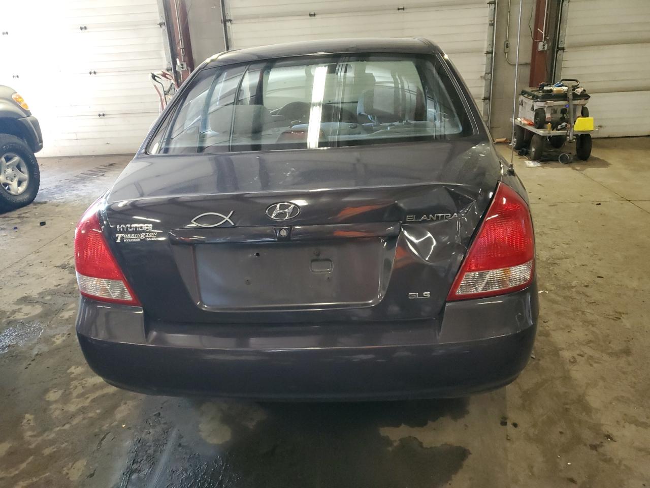 2002 Hyundai Elantra VIN KMHDN45D92U245697 Copart auction photo, front end damage thumbnail 6