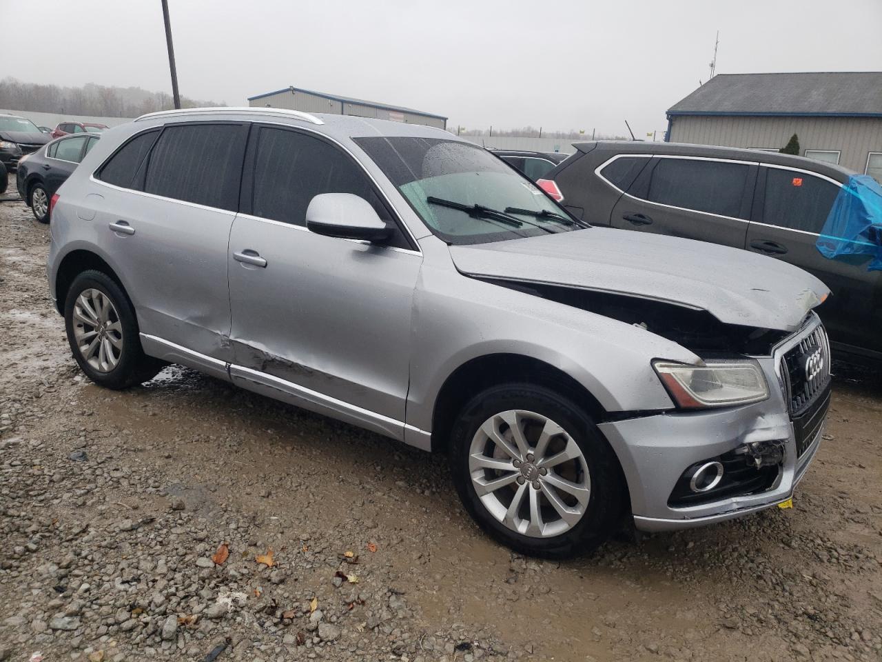 2015 Audi Q5 VIN WA1CFAFP9FA007399 Copart auction photo, front end / side damage thumbnail 4