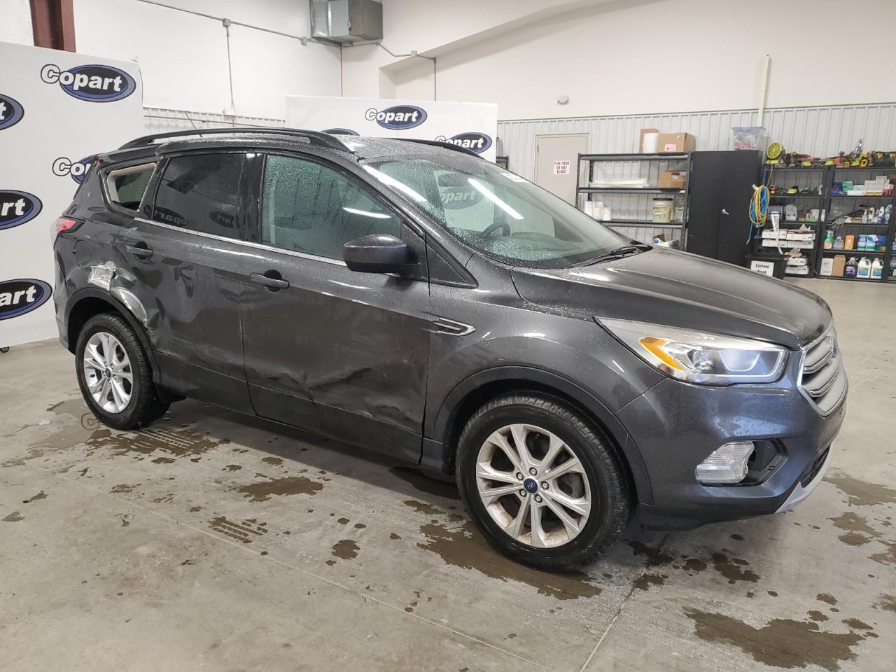 2017 Ford Escape VIN 1FMCU0GD8HUE01242 Copart auction photo, side damage thumbnail 4