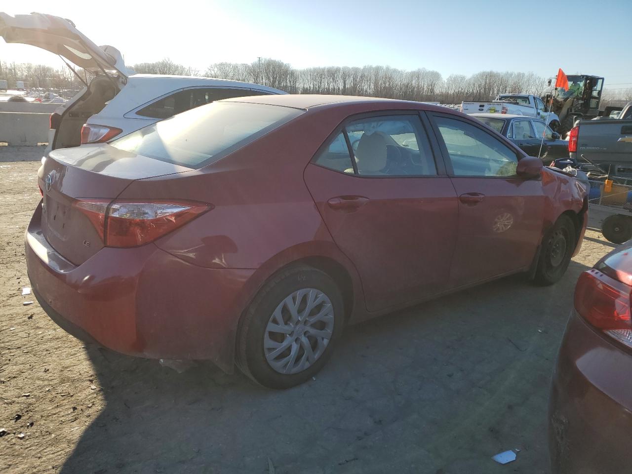 2017 Toyota Corolla VIN 2T1BURHE5HC950597 Copart auction photo, front end / side damage thumbnail 3
