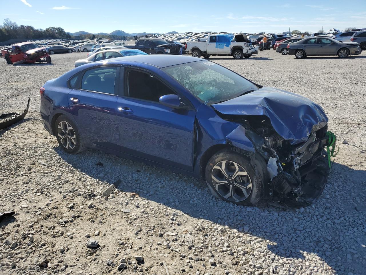 2021 KIA Forte VIN 3KPF24ADXME370513 Copart auction photo, front end damage thumbnail 4