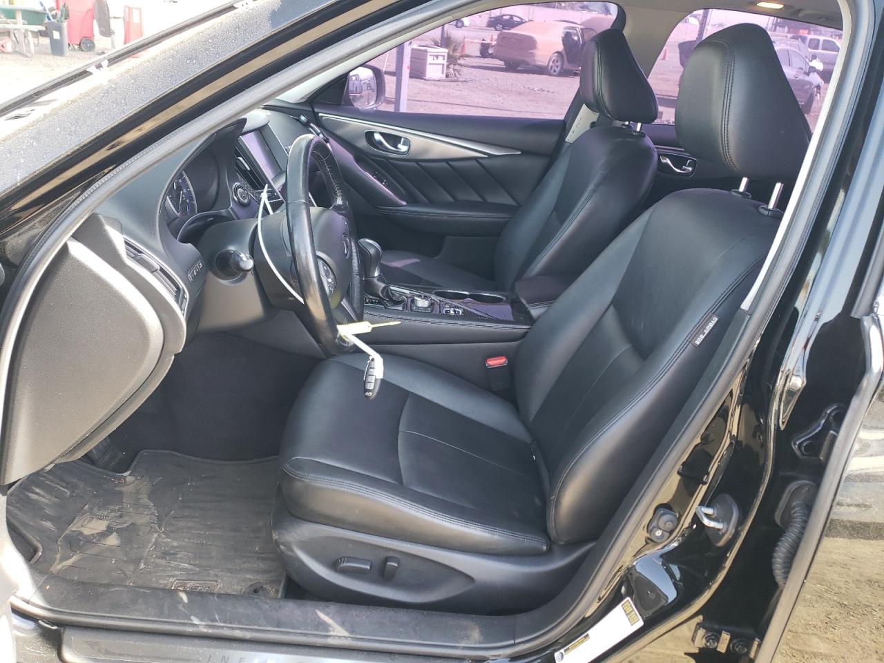 2015 Infiniti Q50 VIN JN1BV7AR9FM410994 Copart auction photo, front end damage thumbnail 7
