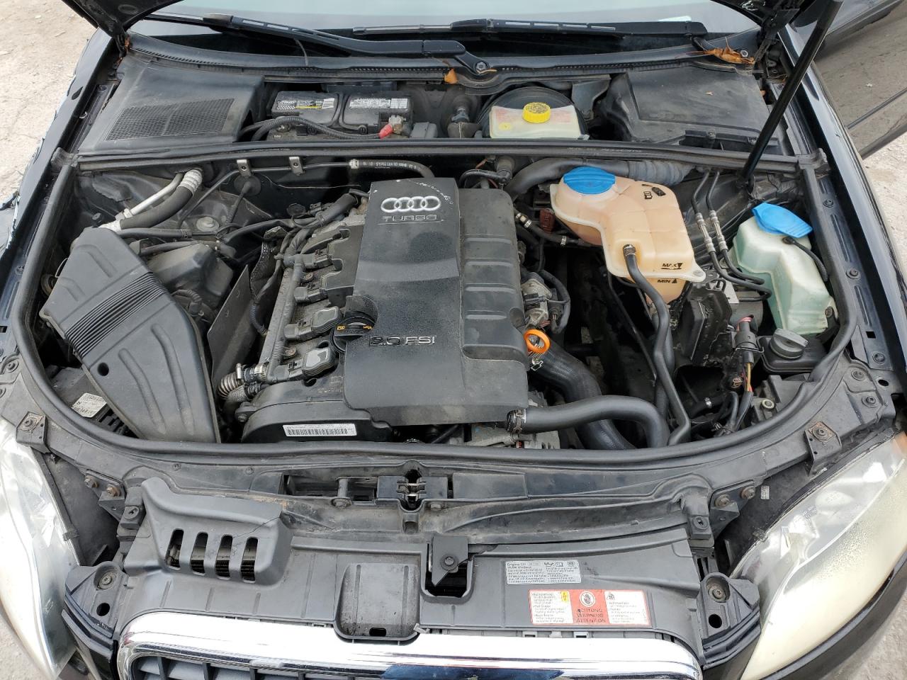 2008 Audi A4 VIN WAUDF78E18A161372 Copart auction photo, front end / undercarriage damage thumbnail 11