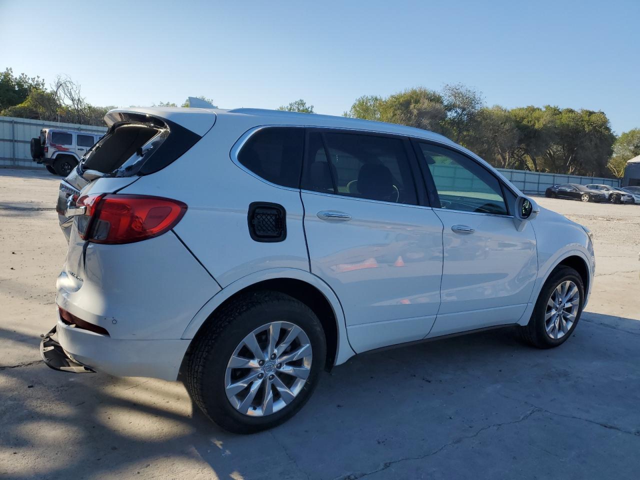 2018 Buick Envision VIN LRBFX1SA7JD083257 Copart auction photo, rear end / side damage thumbnail 3