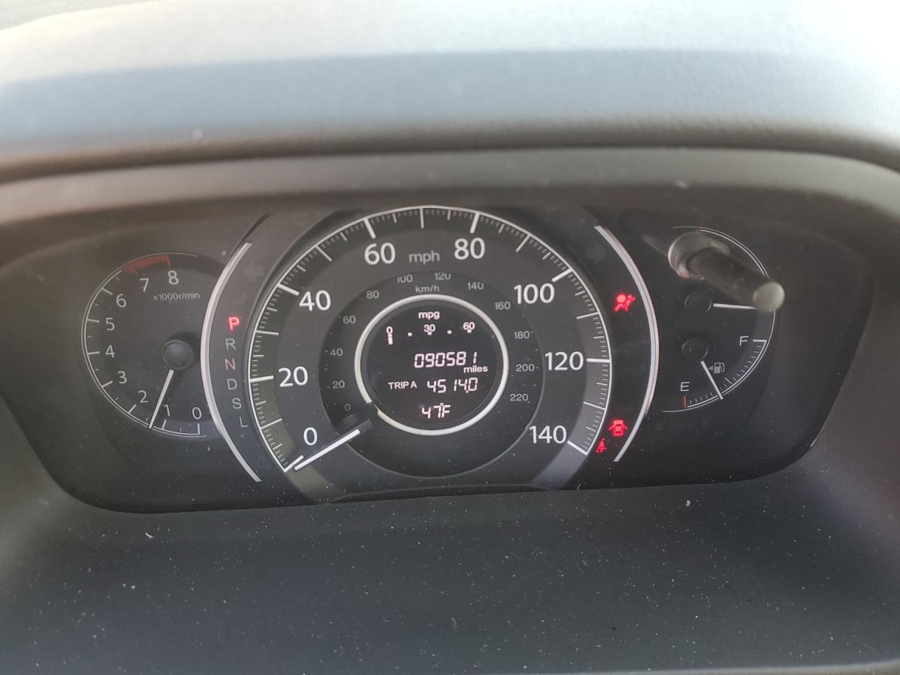 2016 Honda CR-V VIN 2HKRM4H76GH665289 Copart auction photo, front end damage thumbnail 9