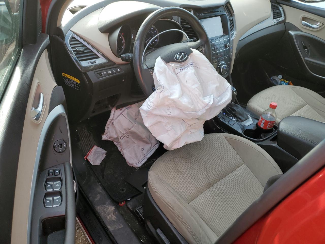 2018 Hyundai Santa Fe VIN KM8SMDHF1JU272365 Copart auction photo, front end damage thumbnail 8