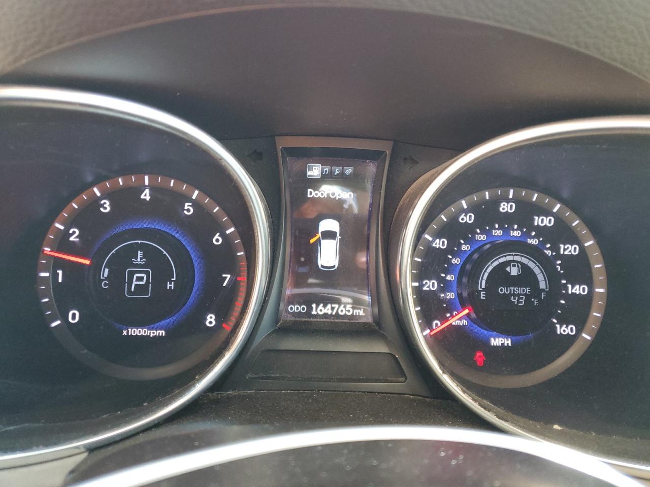 2013 Hyundai Santa Fe VIN 5XYZU3LAXDG018944 Copart auction photo, front end damage thumbnail 9