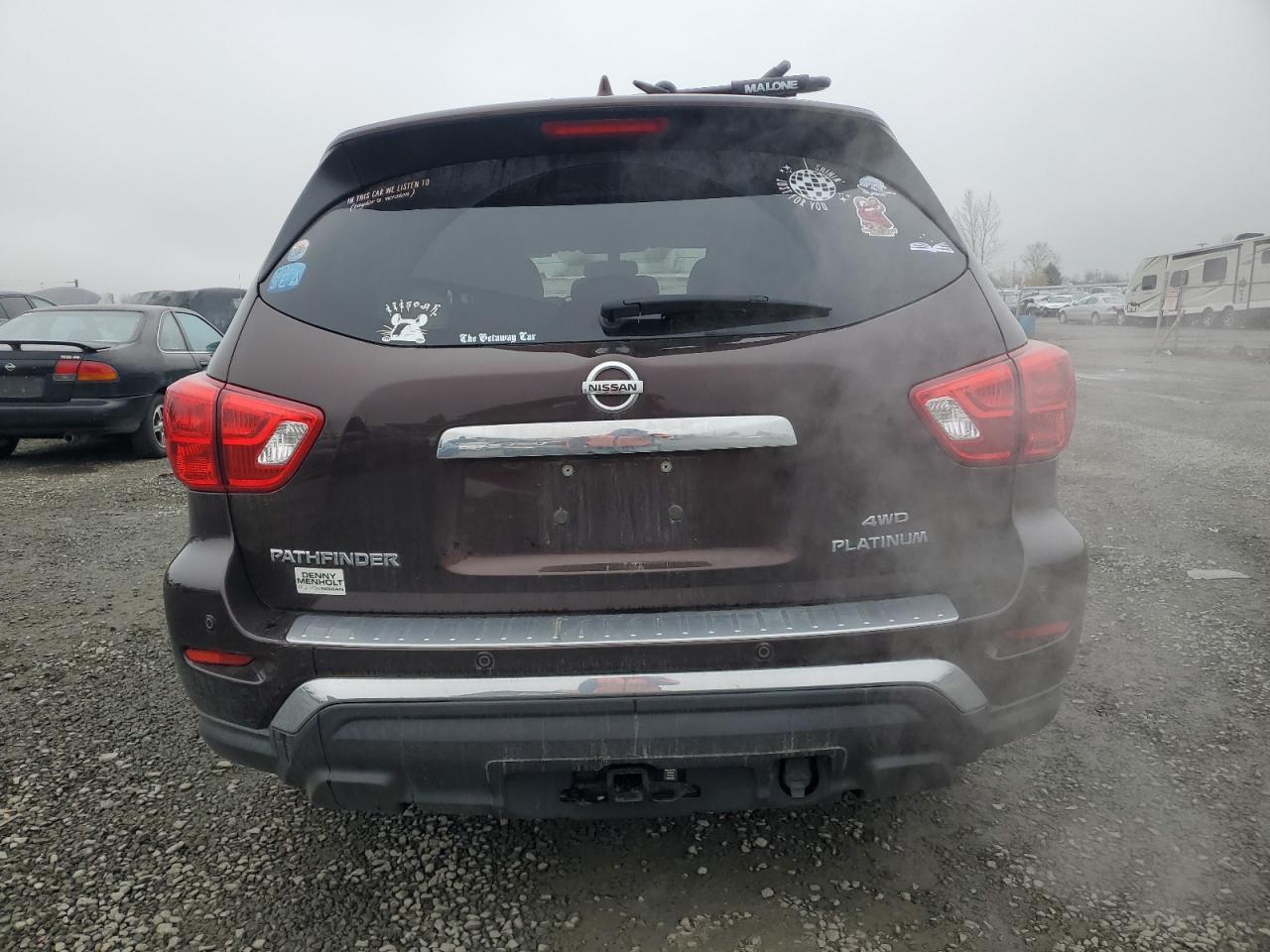 2020 Nissan Pathfinder VIN 5N1DR2DMXLC576886 Copart auction photo, side / front end damage thumbnail 6