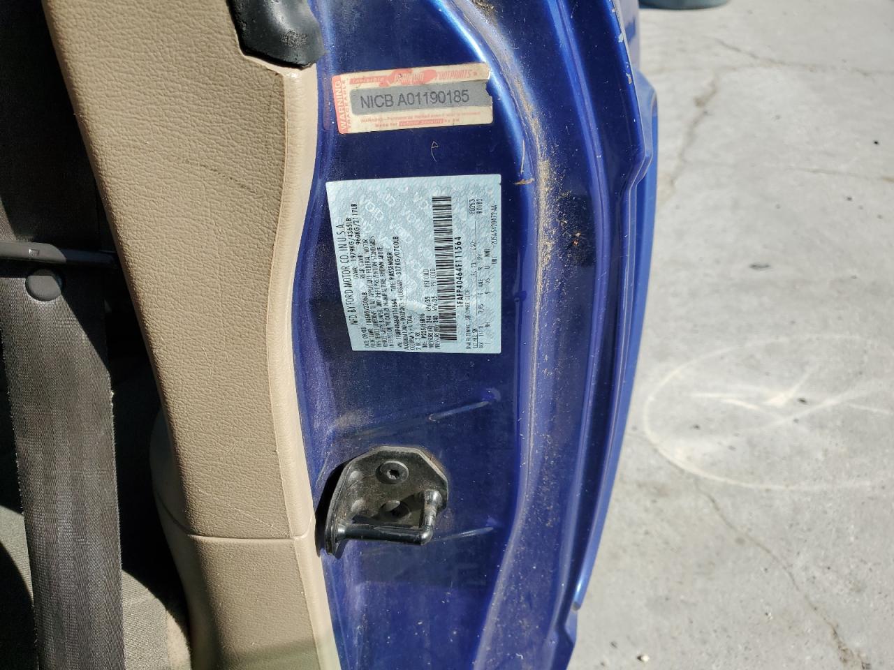 2004 Ford Mustang VIN 1FAFP40464F111564 Copart auction photo, all over / mechanical damage thumbnail 12
