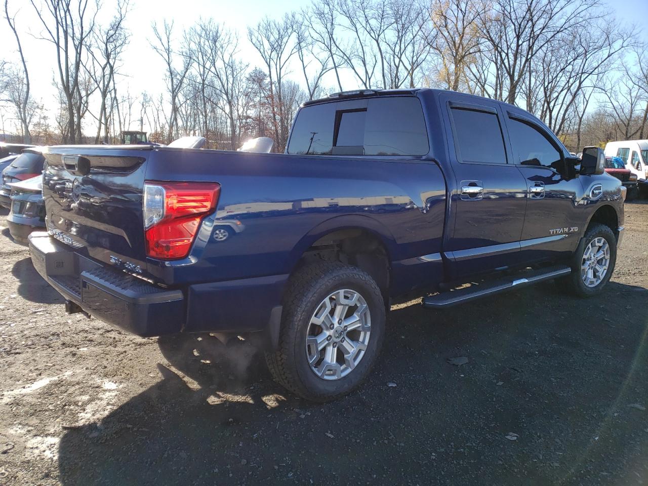 2017 Nissan Titan VIN 1N6AA1F43HN504281 Copart auction photo, front end / rear end damage thumbnail 3