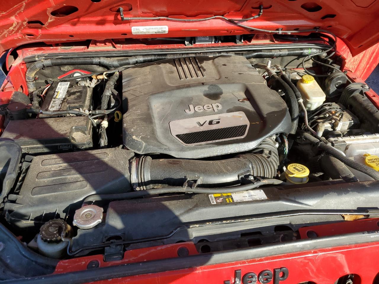 2015 Jeep Wrangler VIN 1C4BJWDG0FL657355 Copart auction photo, all over damage thumbnail 11