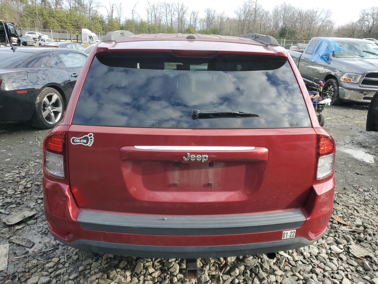 2016 Jeep Compass VIN 1C4NJCBB1GD506541 Copart auction photo, front end damage thumbnail 6