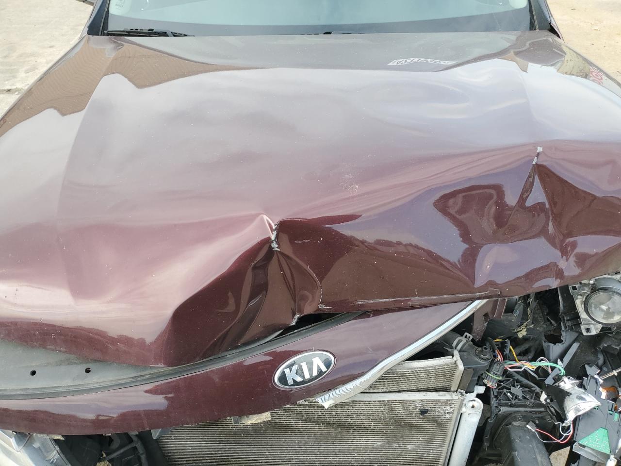 2016 KIA Optima VIN 5XXGU4L32GG111304 Copart auction photo, front end damage thumbnail 11