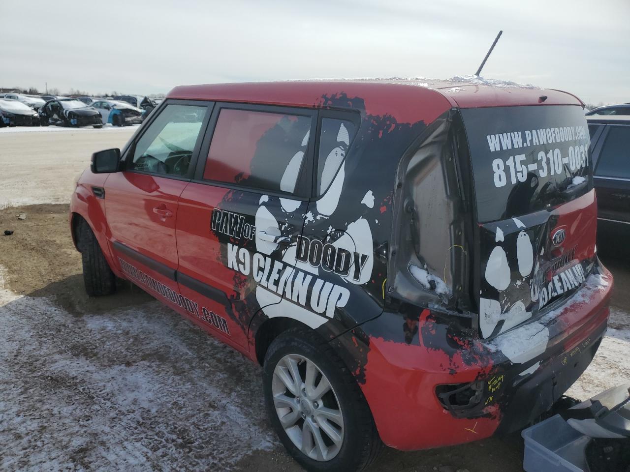 2013 KIA Soul VIN KNDJT2A69D7573471 Copart auction photo, rear end / minor dent/scratches damage thumbnail 2
