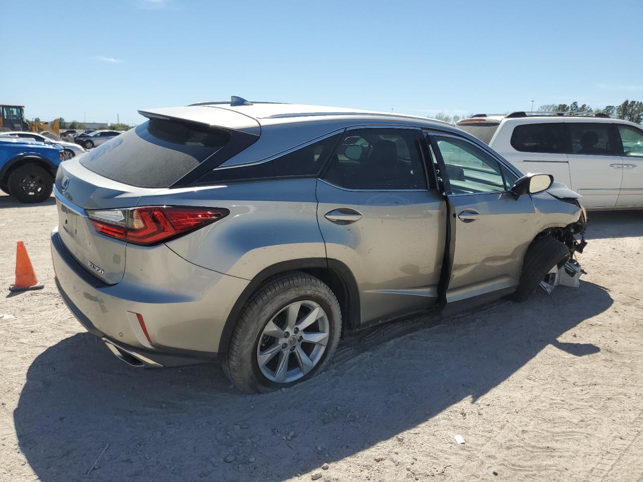 2017 Lexus RX VIN 2T2BZMCA9HC058650 Copart auction photo, front end / side damage thumbnail 3