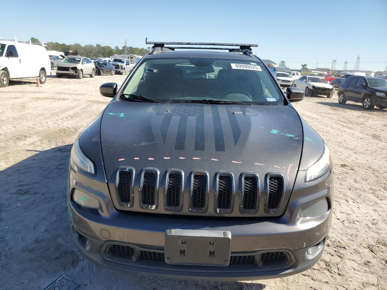 2014 Jeep Grand Cherokee VIN 1C4PJMCB1EW257740 Copart auction photo, all over damage thumbnail 5