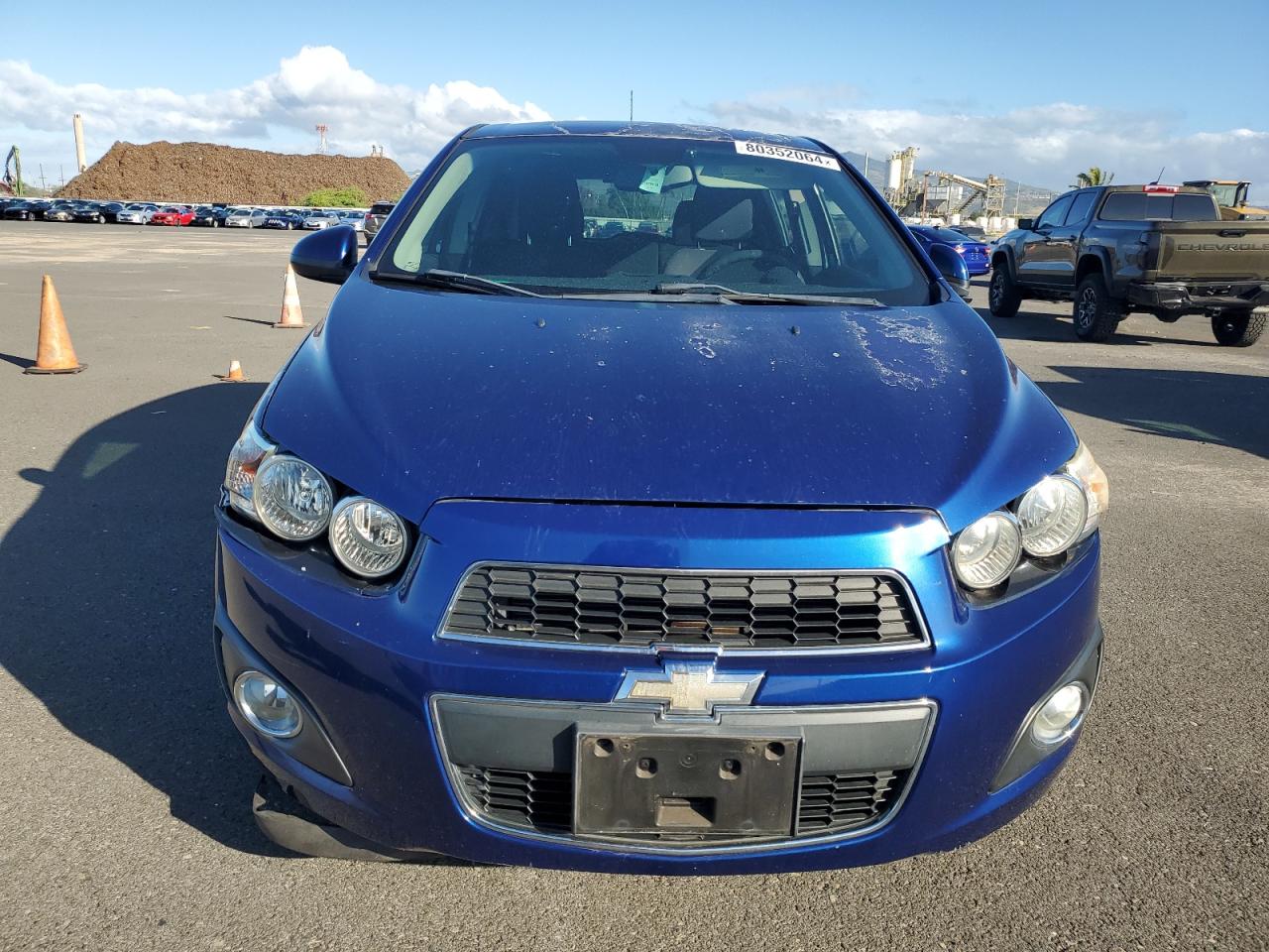 2013 Chevrolet Sonic VIN 1G1JC6SH1D4122522 Copart auction photo, rear end / side damage thumbnail 5