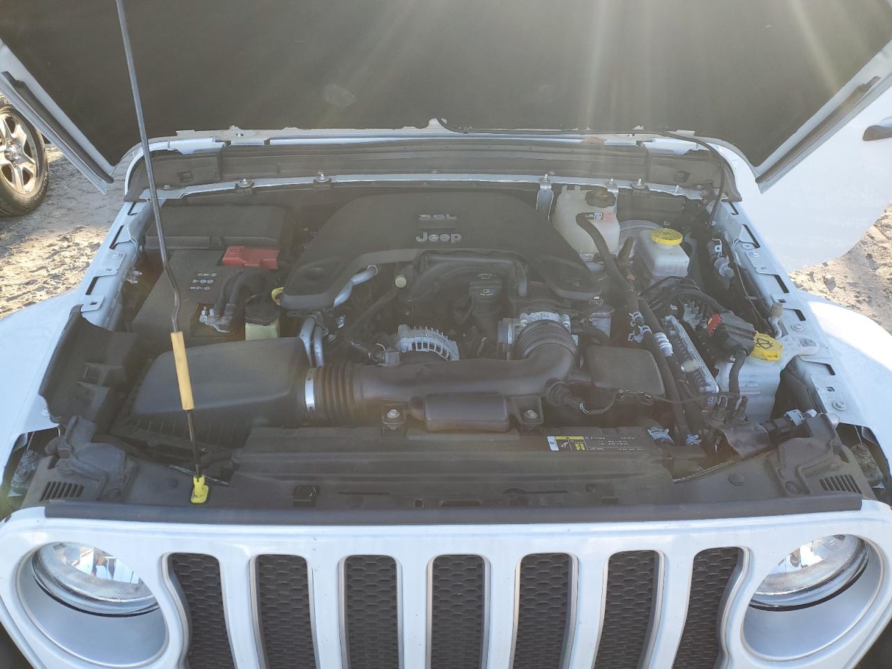 2018 Jeep Wrangler VIN 1C4HJXEG7JW115577 Copart auction photo, rear end / minor dent/scratches damage thumbnail 12