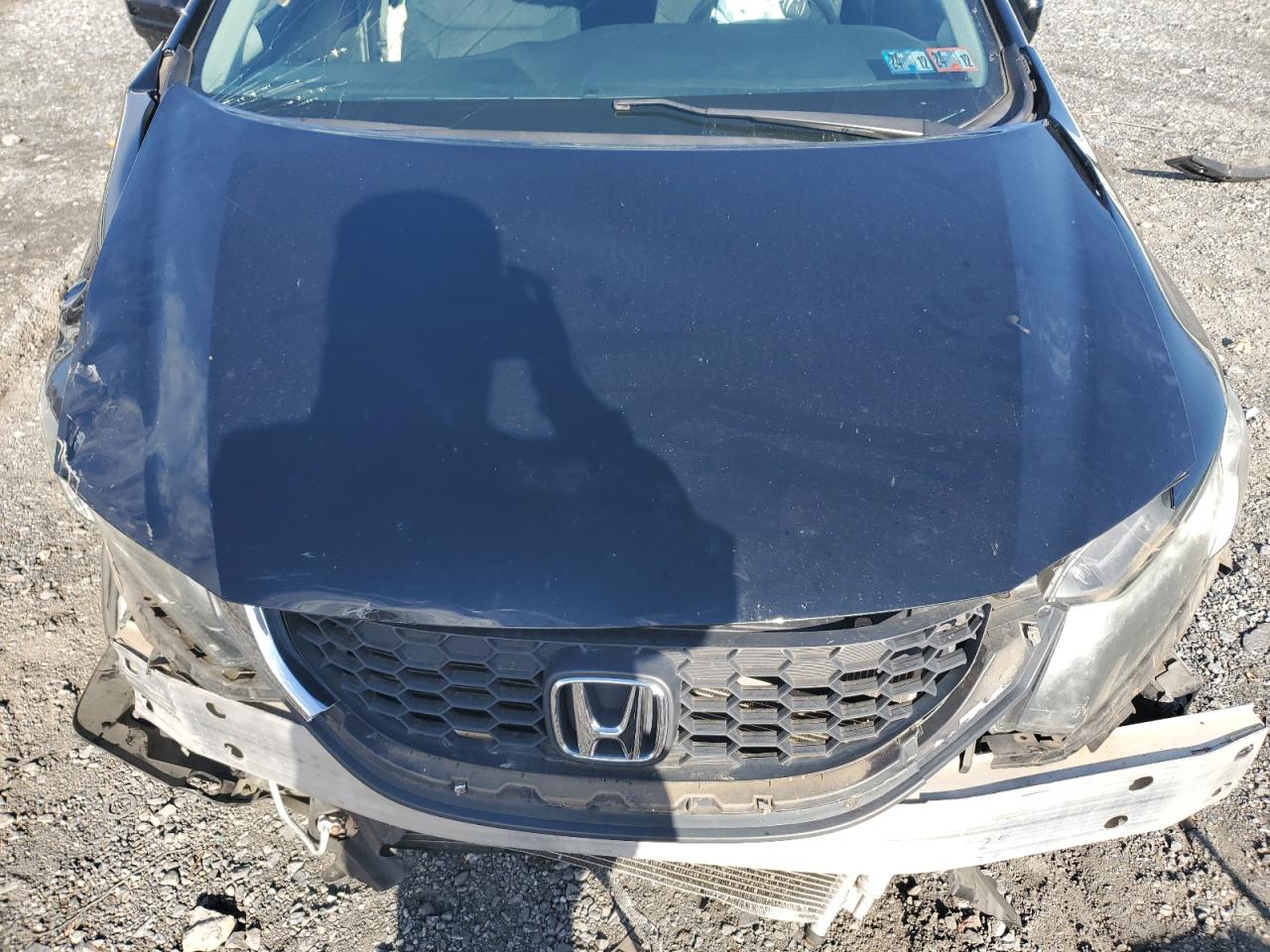 2015 Honda Civic VIN 19XFB2F74FE289033 Copart auction photo, undercarriage / front end damage thumbnail 13