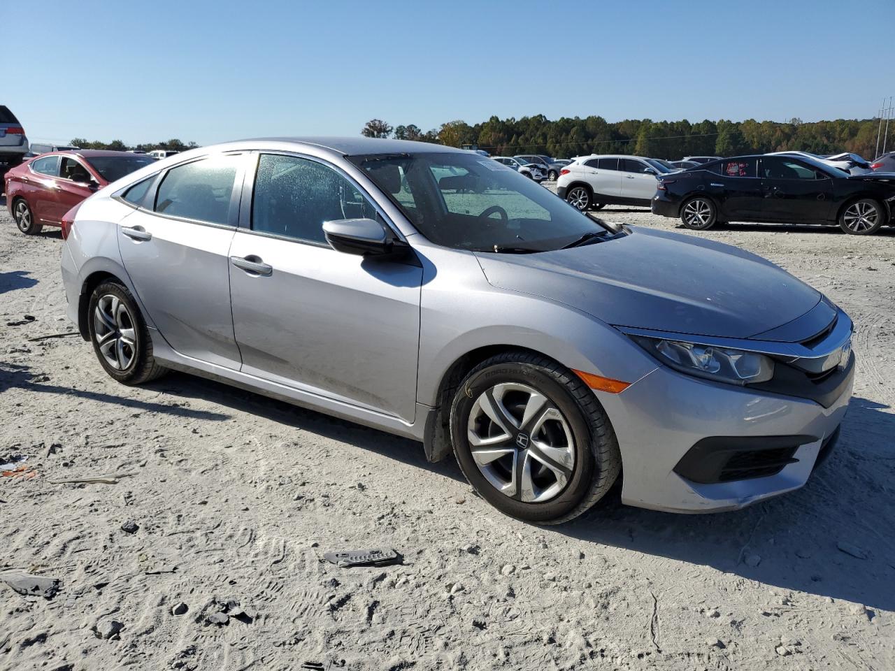 2018 Honda Civic VIN 19XFC2F57JE011800 Copart auction photo, all over damage thumbnail 4