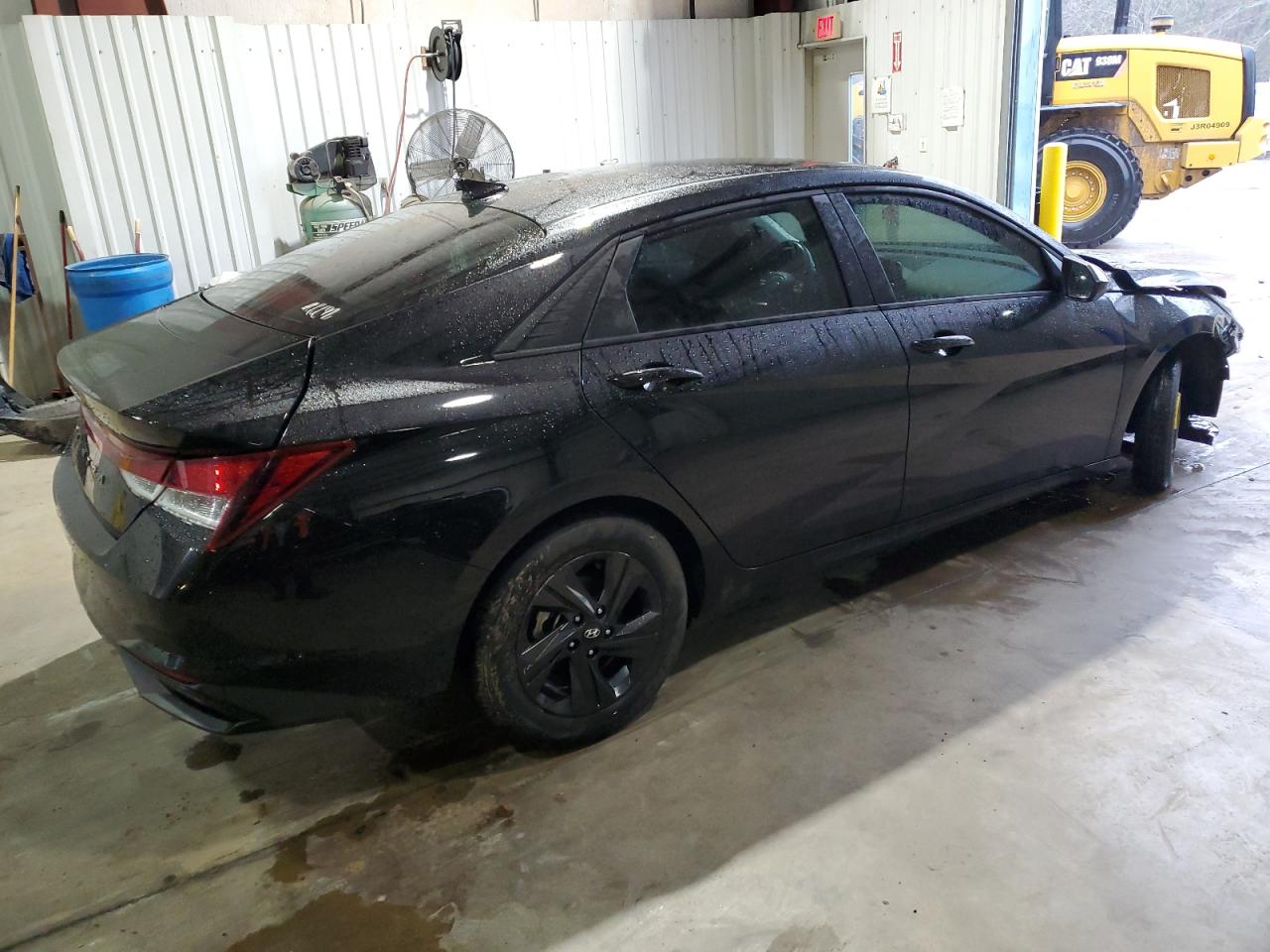 2021 Hyundai Elantra VIN 5NPLS4AG3MH021539 Copart auction photo, front end / side damage thumbnail 3