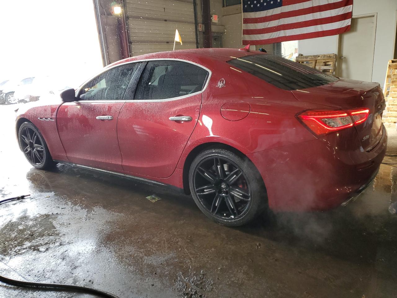 2018 Maserati Ghibli VIN ZAM57YTA1J1271662 Copart auction photo, front end damage thumbnail 2