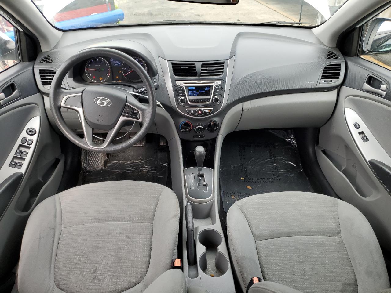 2016 Hyundai Accent VIN KMHCT5AE4GU242199 Copart auction photo, front end / side damage thumbnail 8