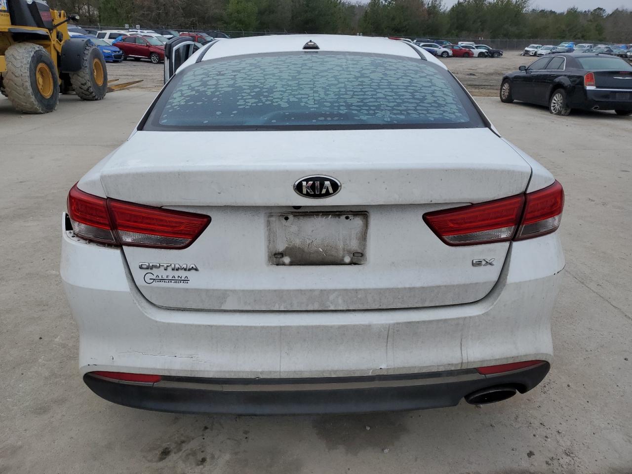 2016 KIA Optima VIN 5XXGU4L35GG046061 Copart auction photo, side / front end damage thumbnail 6