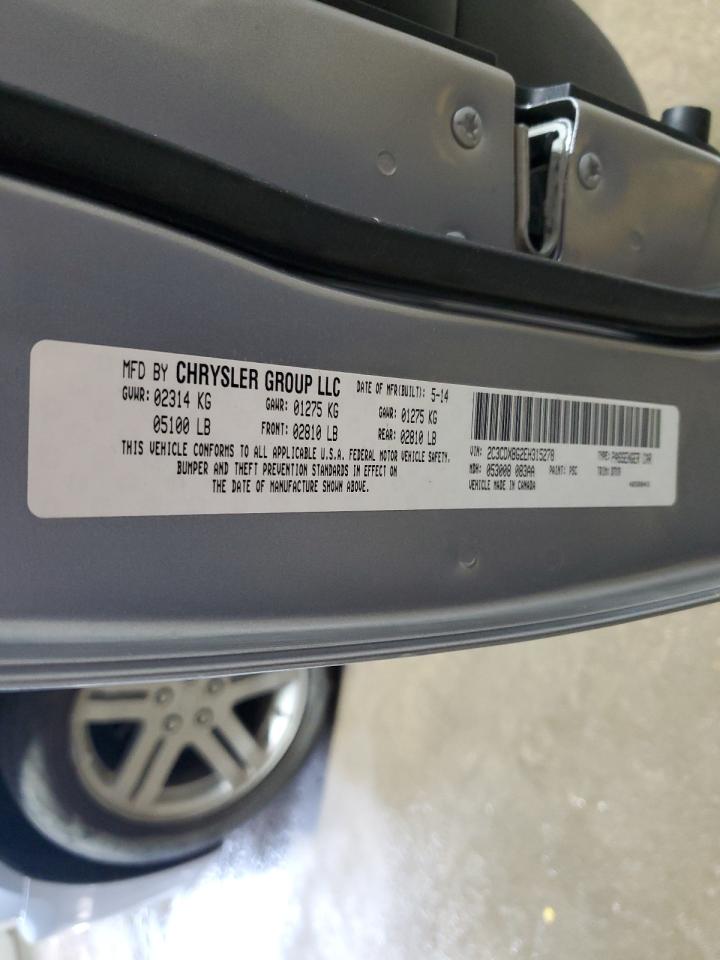 2014 Dodge Charger VIN 2C3CDXBG2EH315278 Copart auction photo, front end damage thumbnail 12