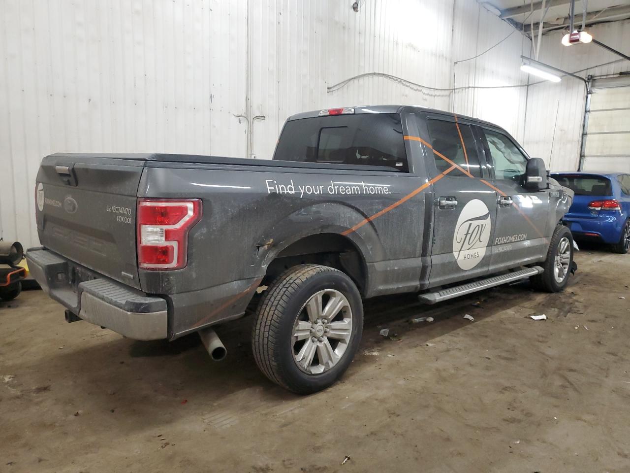 2019 Ford F-150 VIN 1FTFW1E41KKC34598 Copart auction photo, front end / rear end damage thumbnail 3