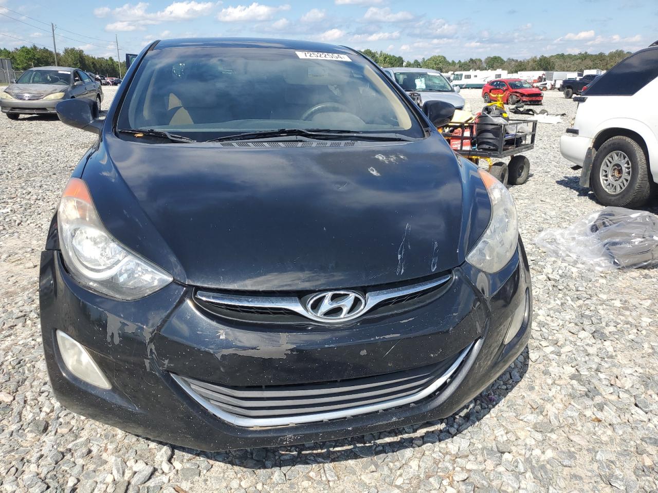 2013 Hyundai Elantra VIN 5NPDH4AE7DH287938 Copart auction photo, all over damage thumbnail 5
