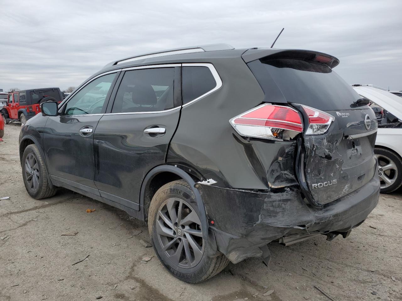 2016 Nissan Rogue VIN 5N1AT2MV9GC742768 Copart auction photo, rear end / minor dent/scratches damage thumbnail 2