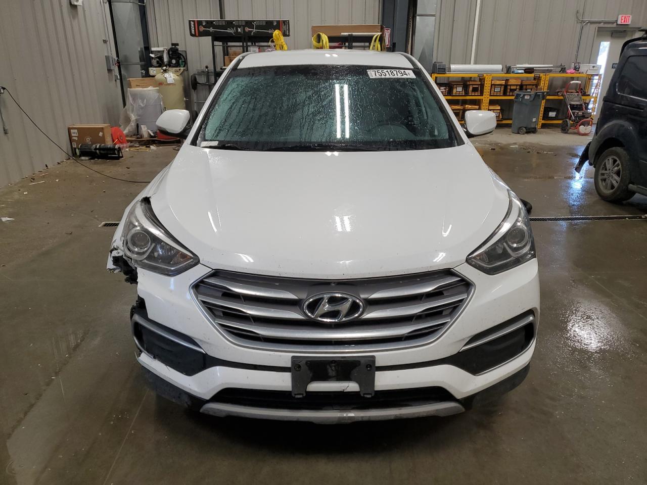 2018 Hyundai Santa Fe VIN 5XYZT3LBXJG556664 Copart auction photo, front end damage thumbnail 5