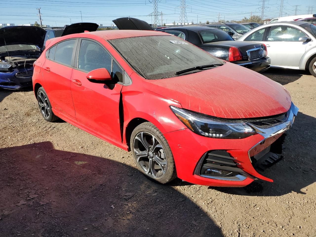 2019 Chevrolet Cruze VIN 3G1BE6SMXKS599653 Copart auction photo, front end damage thumbnail 4