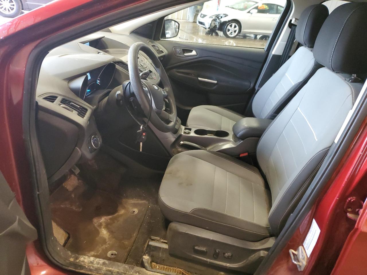 2015 Ford Escape VIN 1FMCU9GXXFUB01066 Copart auction photo, front end / water/flood damage thumbnail 7