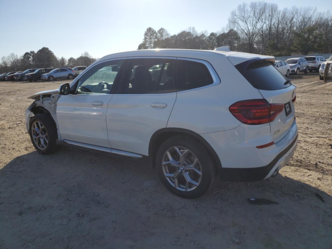2021 BMW X3 VIN 5UXTY5C07M9F11299 Copart auction photo, front end / side damage thumbnail 2