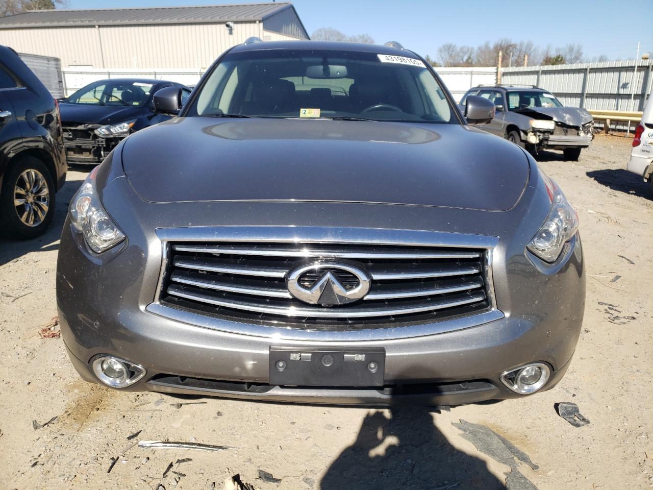 2015 Infiniti QX70 VIN JN8CS1MU3FM380063 Copart auction photo, rear end damage thumbnail 5