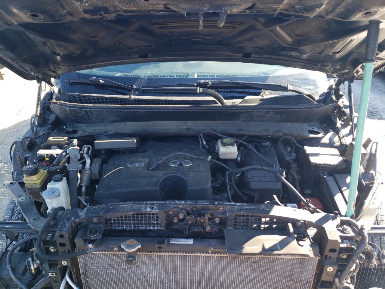 2019 Infiniti QX60 VIN 5N1DL0MM1KC561598 Copart auction photo, front end / stripped damage thumbnail 12