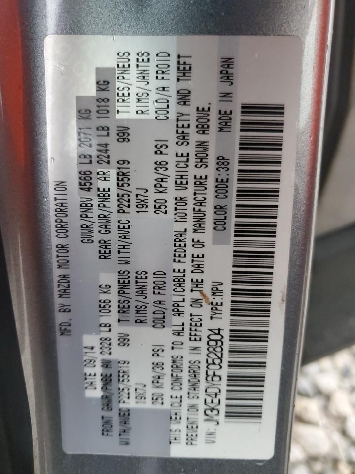 2015 Mazda CX-5 VIN JM3KE4DY6F0528904 Copart auction photo, front end damage thumbnail 15